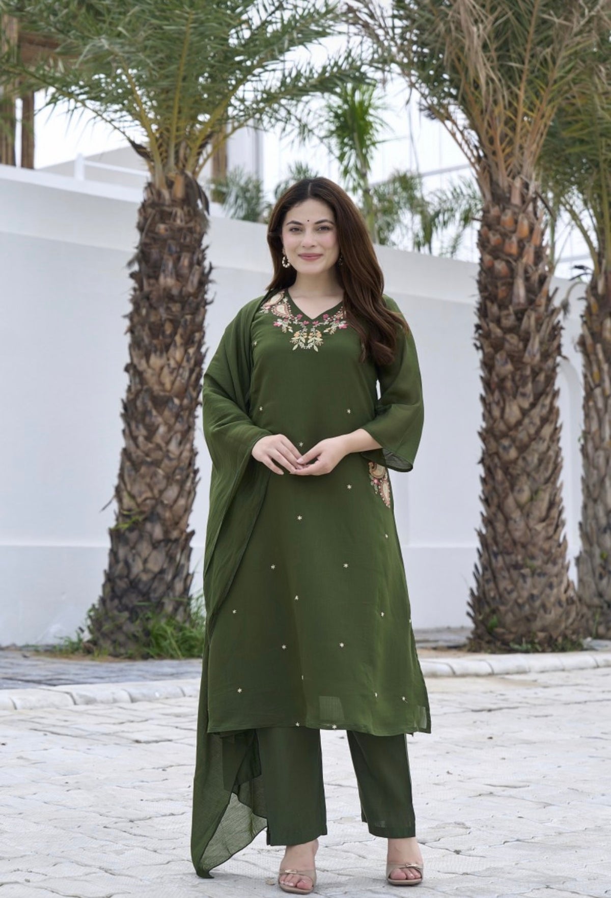 Green muse classy suit set