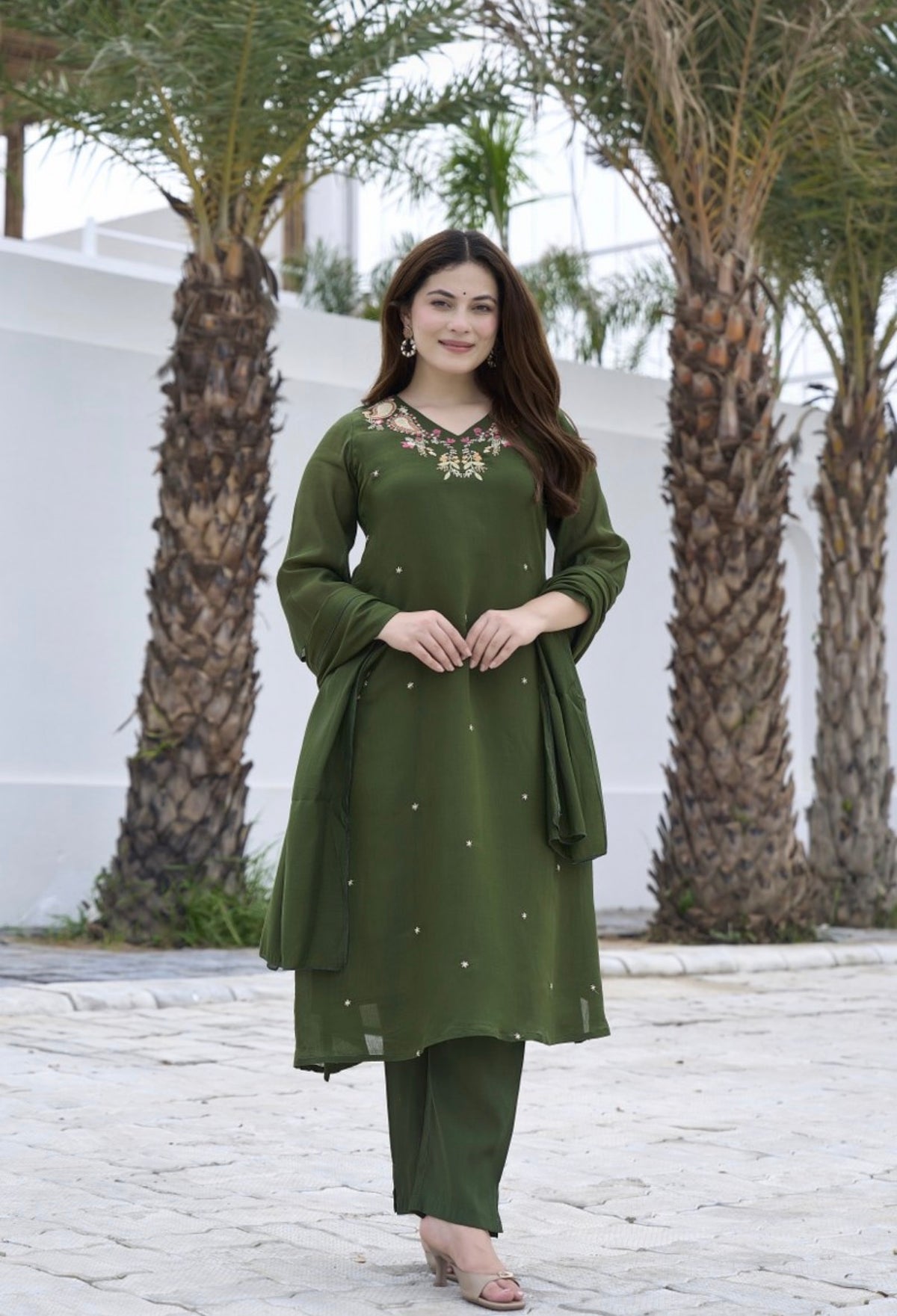 Green muse classy suit set