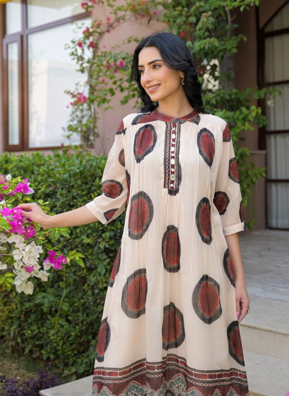 Rustic Elegance Motif Kurta Set