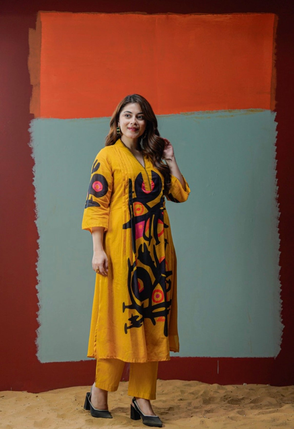 Sunburst Artistry Ensemble Kurta Set