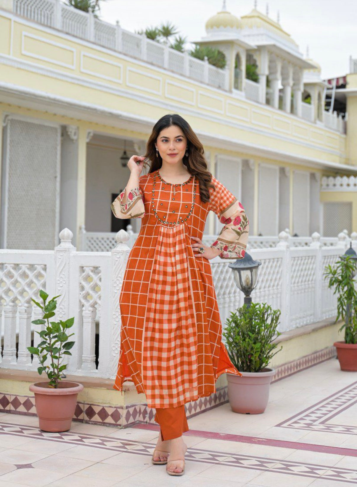 Cinnamon Blossom Charm Kurta Set