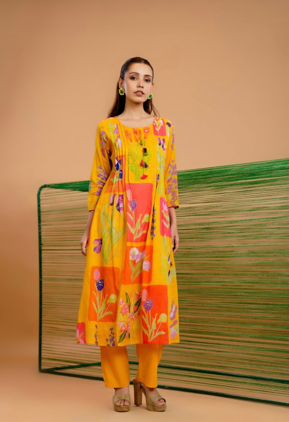 Bloom & Bright Cotton Kurta Set
