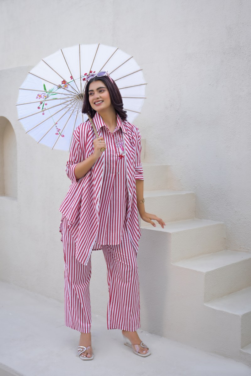 Candy Stripe Comfort Co-Ord Set