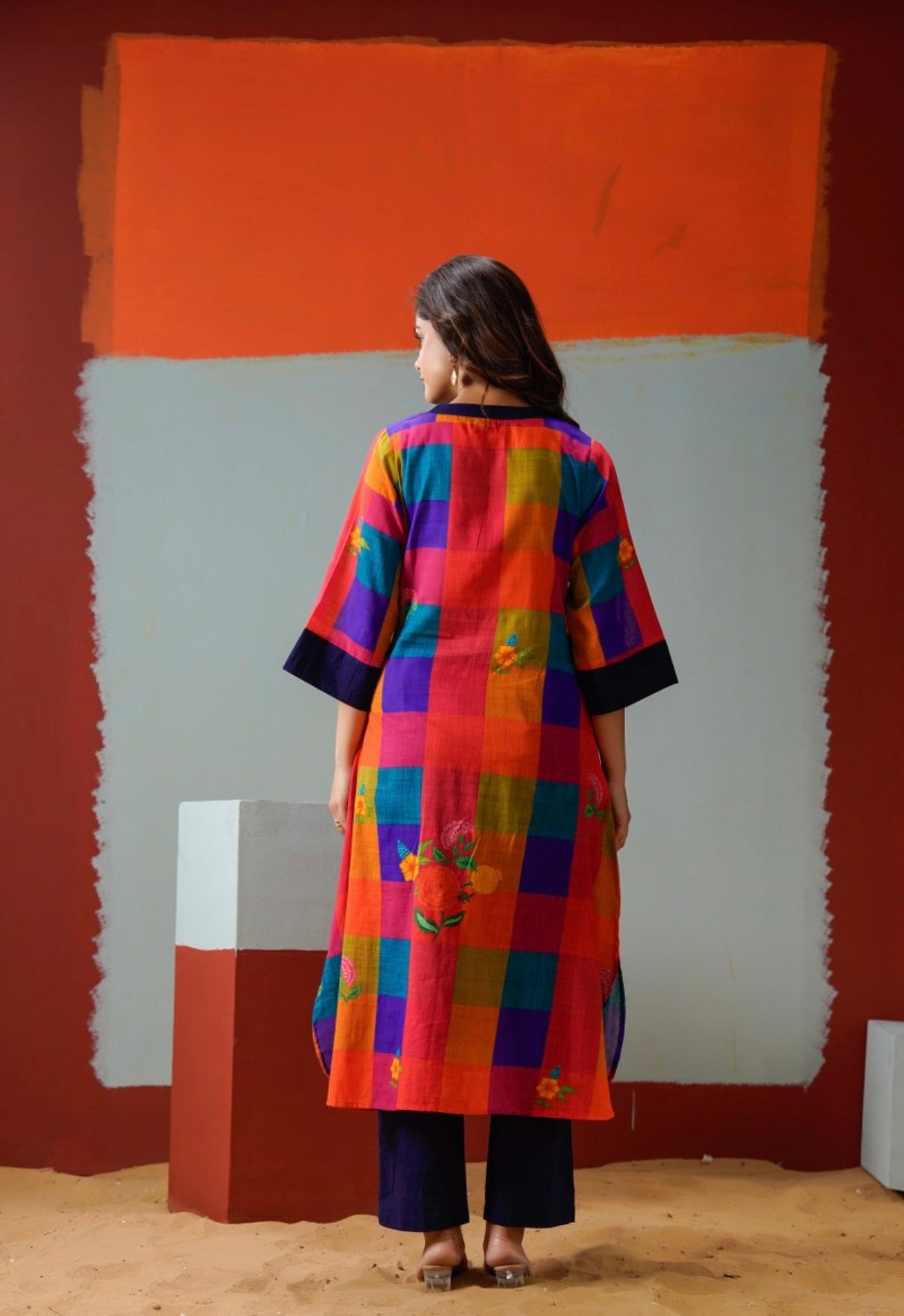 Prism Petal Fusion Kurta Set