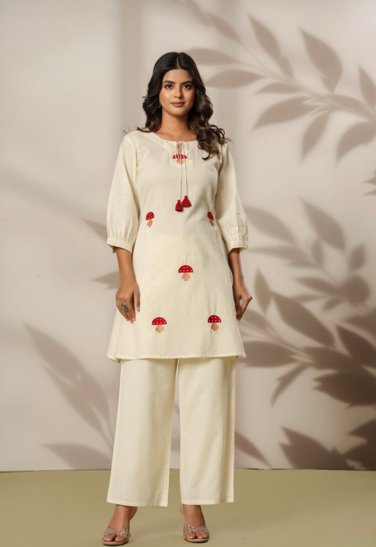 Mushroom Muse Ivory Kurta Set