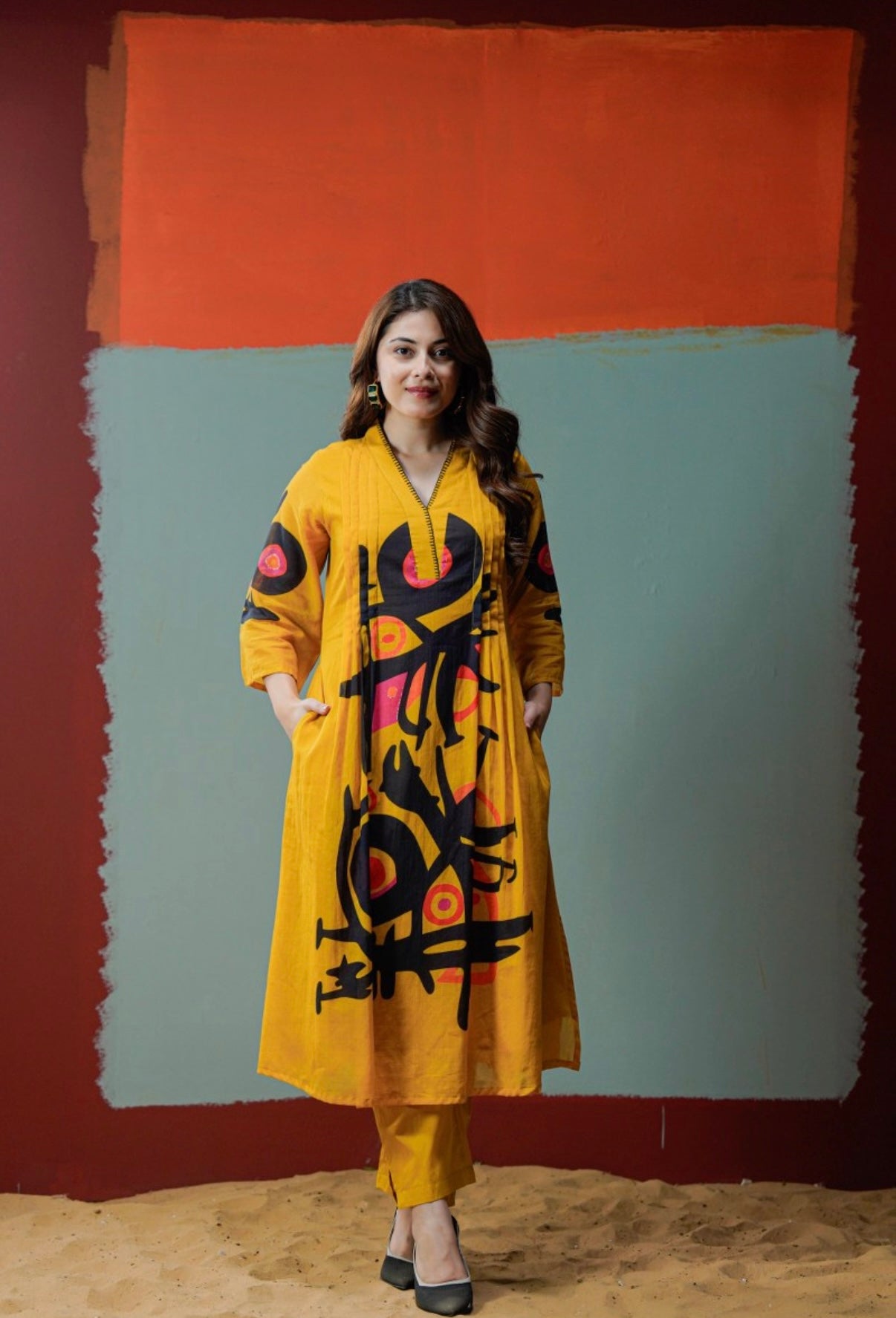 Sunburst Artistry Ensemble Kurta Set