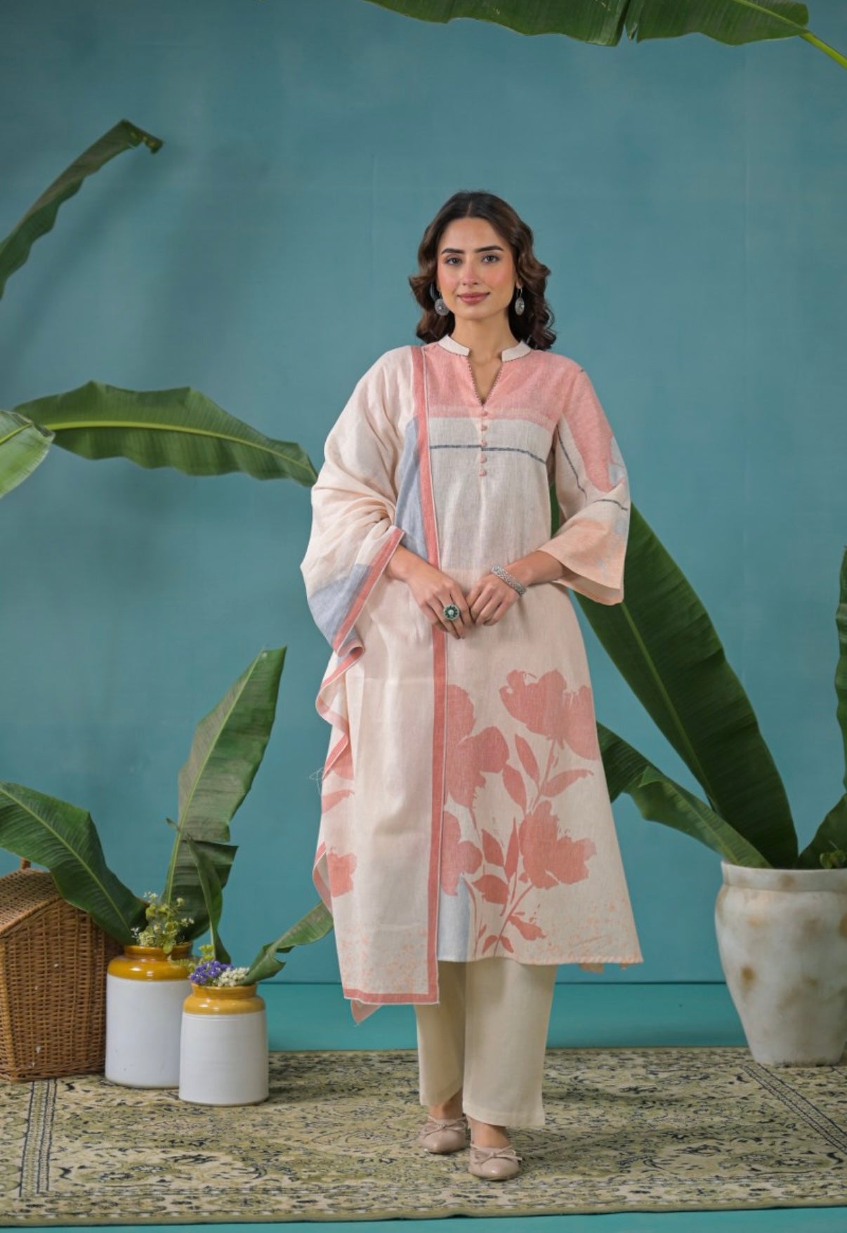 Pastel Flora Grace Kurta Set
