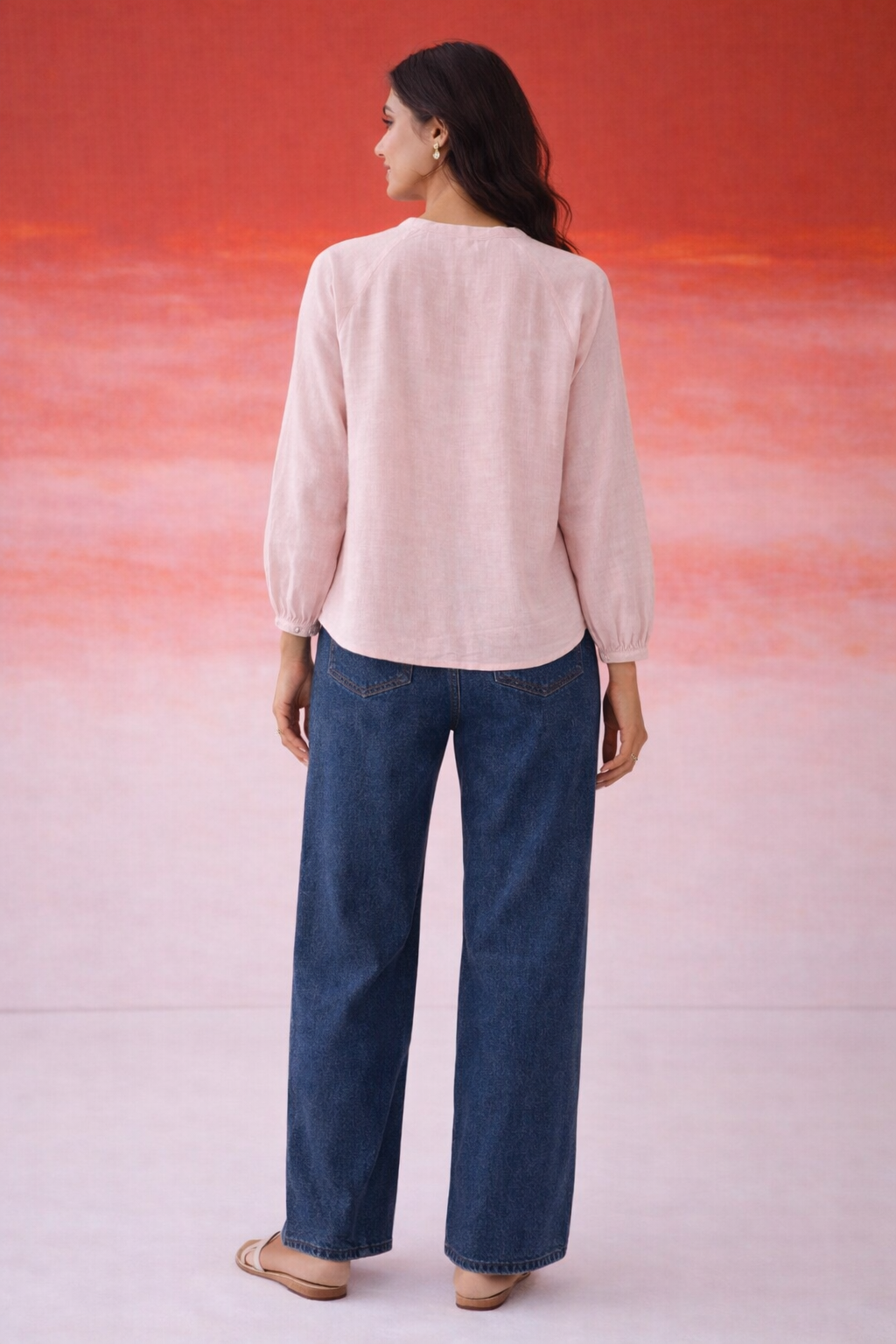 Bloomtrail Blush Embroidered Top
