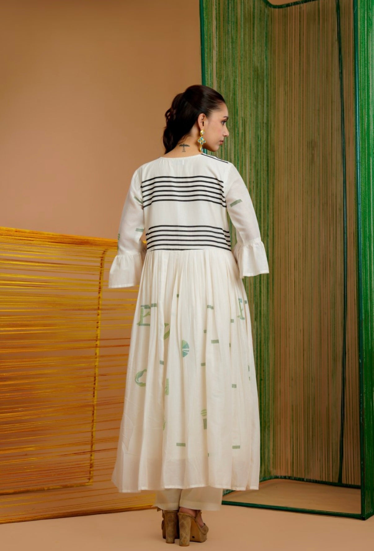 Ivory Glyph Grace Kurta Set