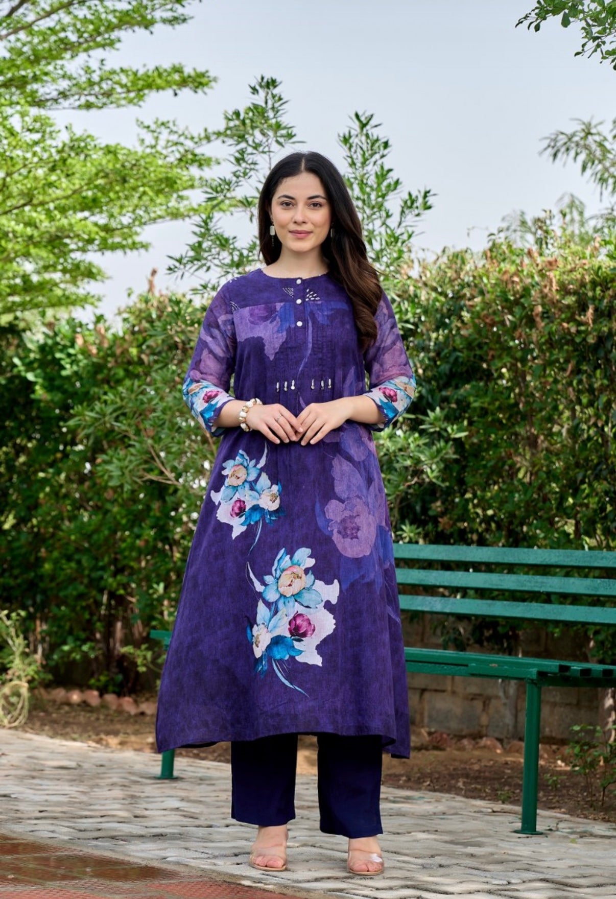Royal Iris Printed Kurta Set