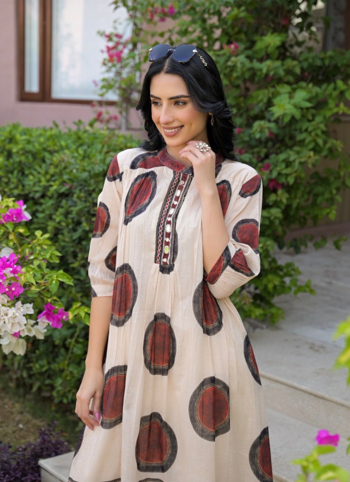 Rustic Elegance Motif Kurta Set