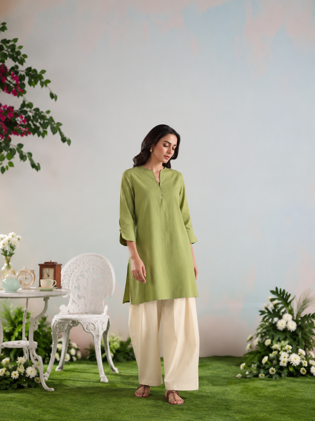 Olive Meadow Kurta Set