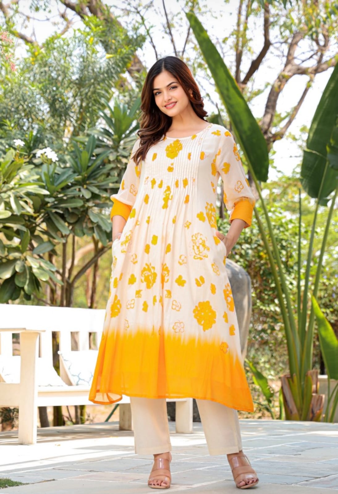 Marigold Mist Ensemble Kurta Set