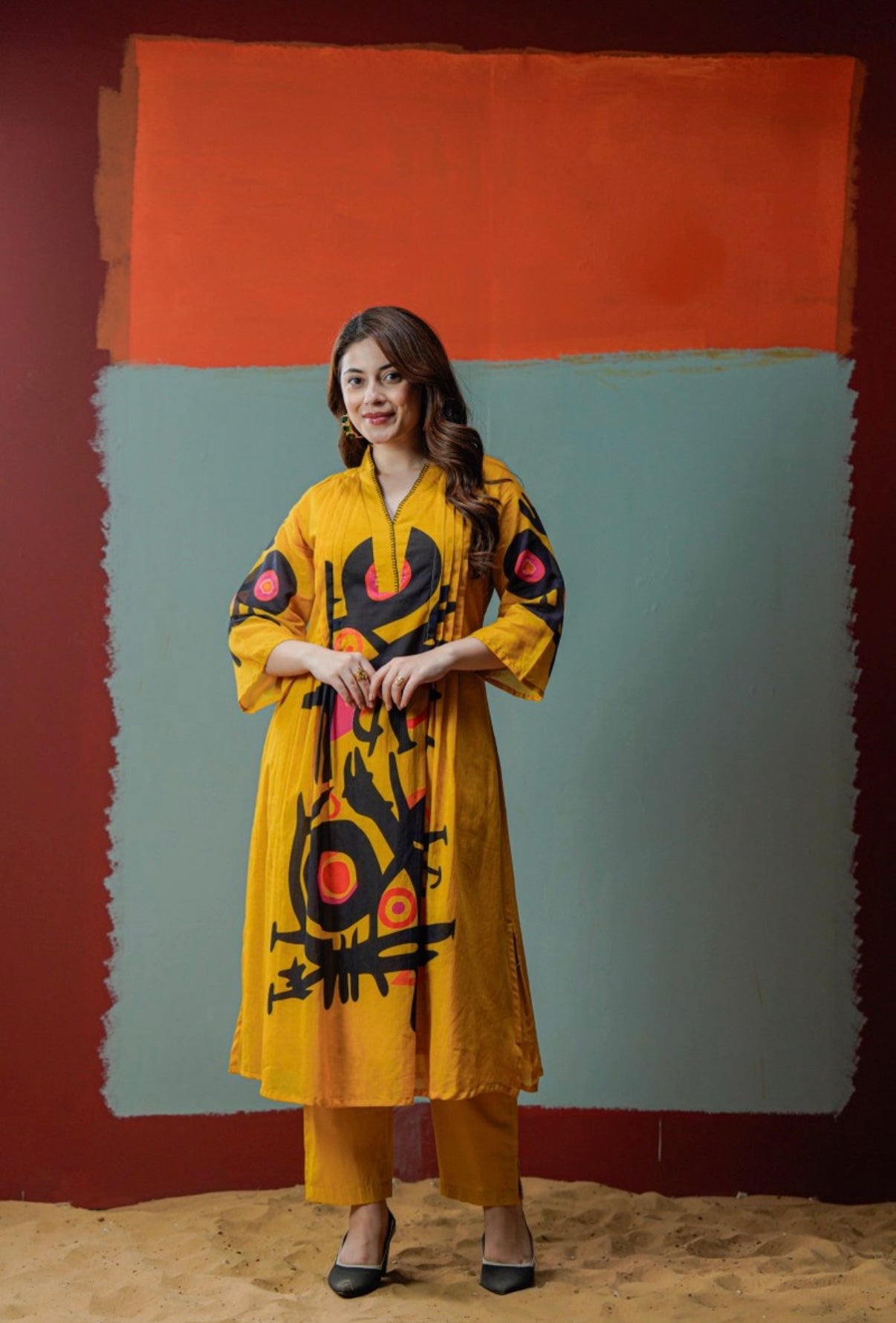 Sunburst Artistry Ensemble Kurta Set