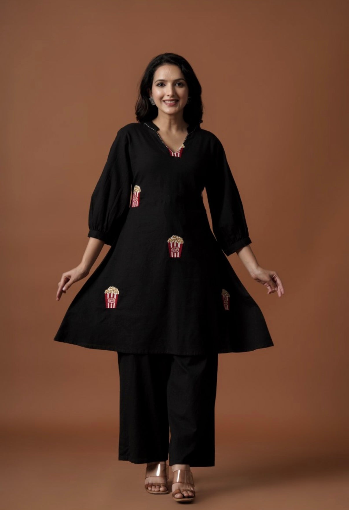 Cinema Chic Black Kurta Set
