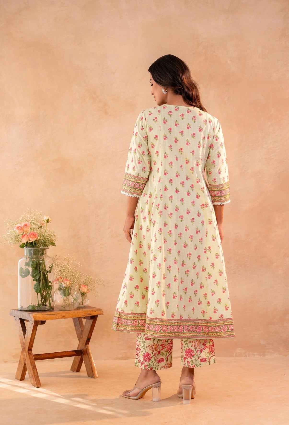 Mint & Rose Floral Charm Kurta Set