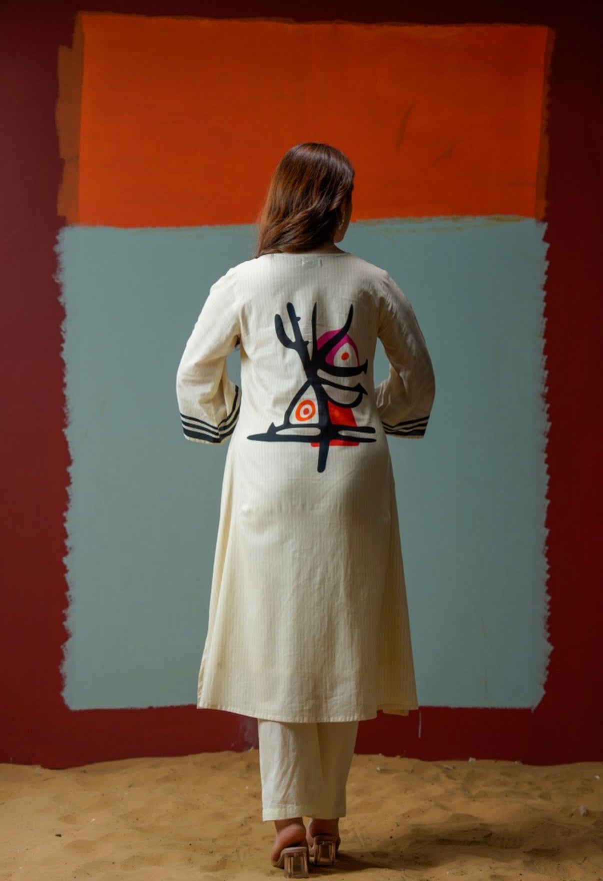 Echoes of Art Cotton Kurta Set