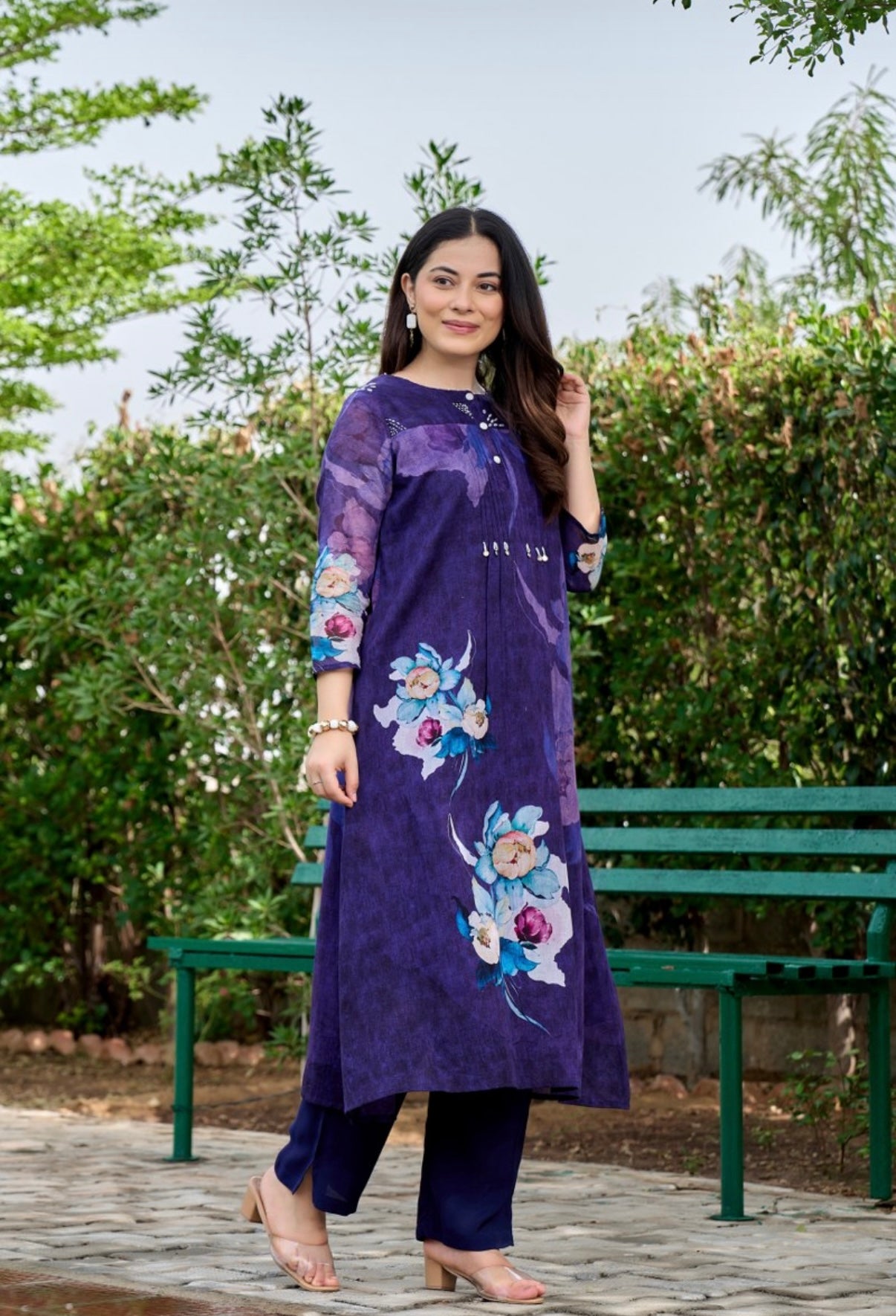 Royal Iris Printed Kurta Set