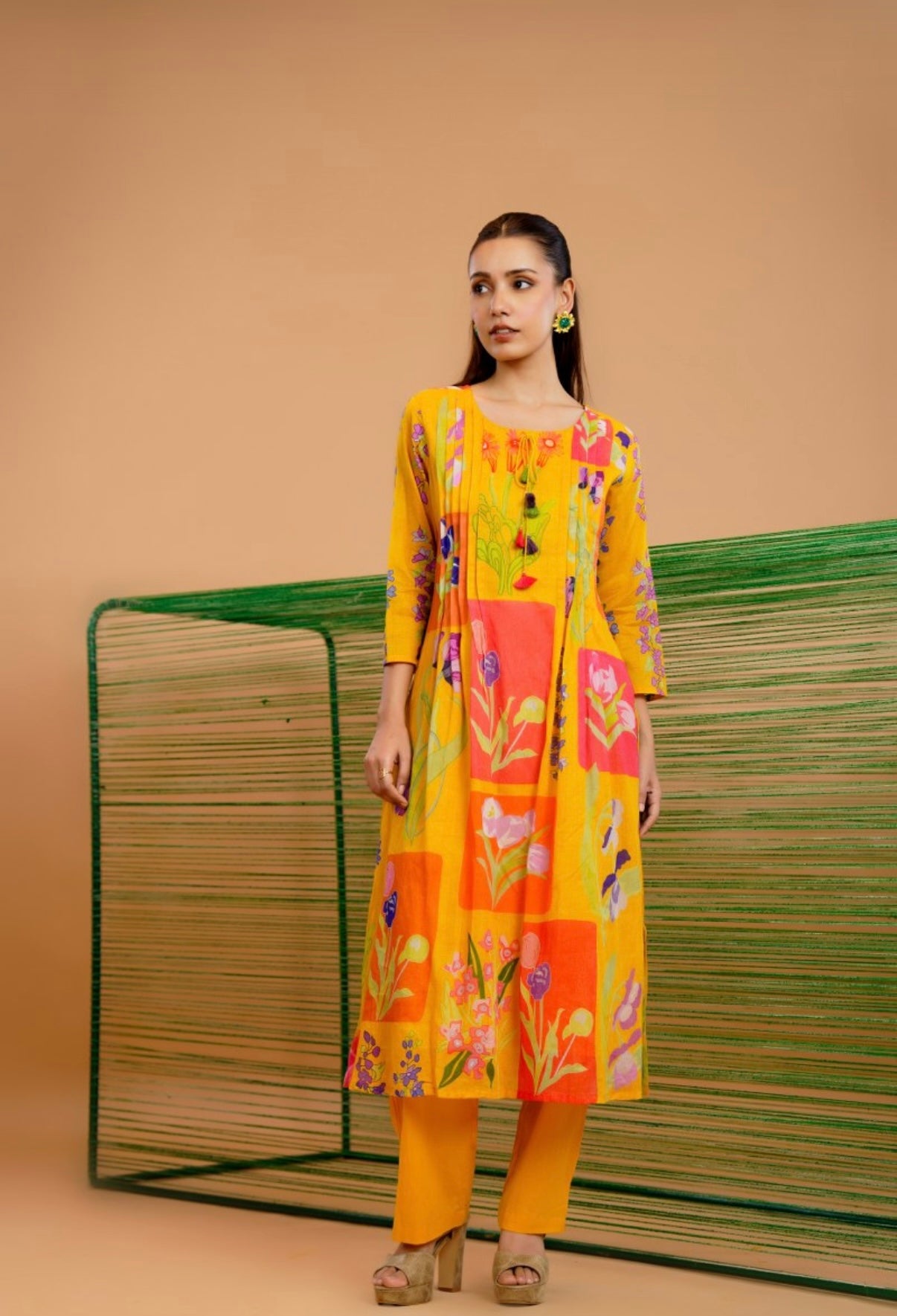 Bloom & Bright Cotton Kurta Set