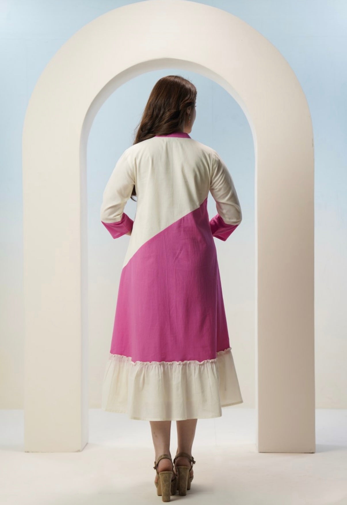 Blooming Desert Pink Kurta Dress