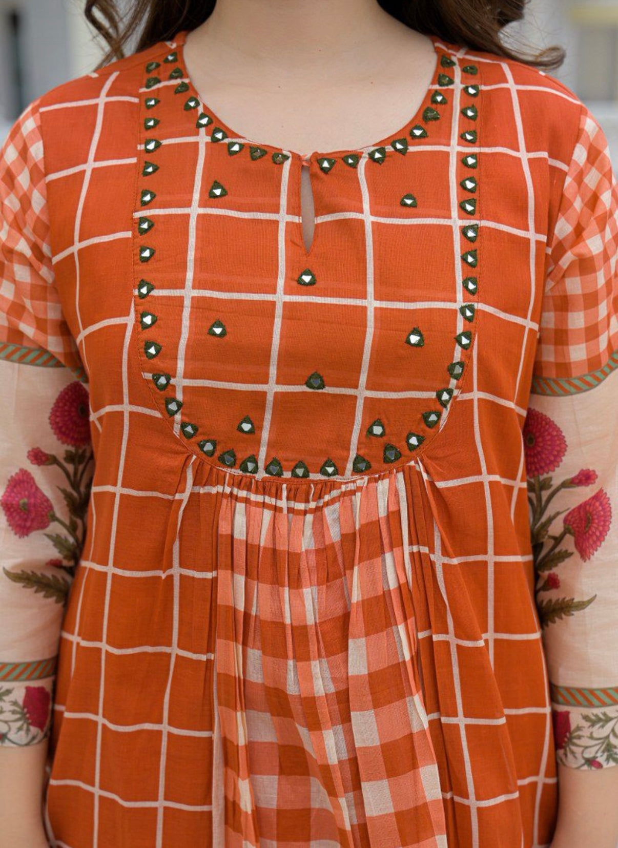 Cinnamon Blossom Charm Kurta Set