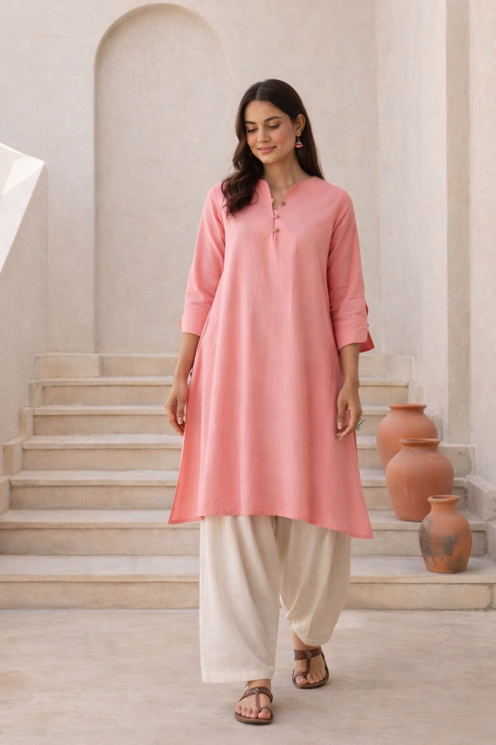 Blush Meadow Kurta Set