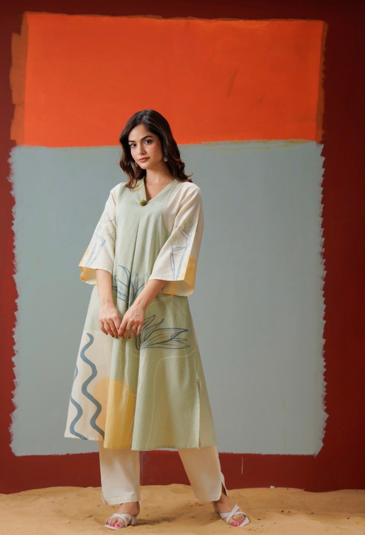 Willow Breeze Cotton Kurta Set